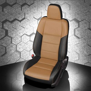 Details About Katzkin Black Tan Leather Interior Seat Covers Fit 2015 2018 Toyota Rav4 Xle