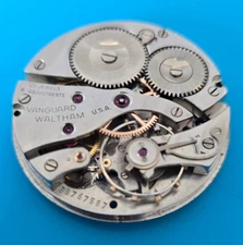 KOREAN WAR ERA 16 SIZE 23 JEWEL WALTHAM VANGUARD GR. 1623 MODEL 1908 WATCH PARTS