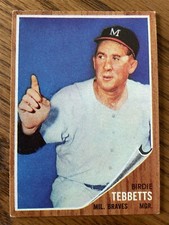 1962 TOPPS BIRDIE TEBBETTS #588  EX+