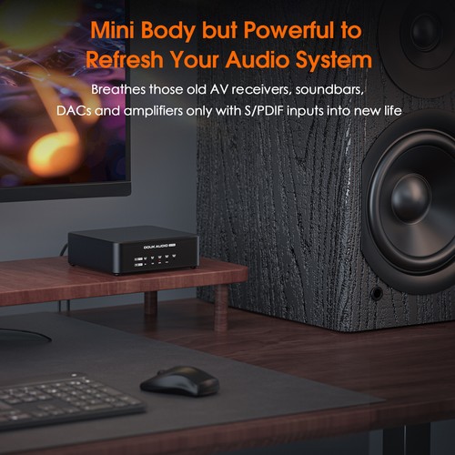XMOS XU316 USB Digital Interface DDC Mini S/PDIF Converter DSD512 for Phone/PS5 - Picture 7 of 9