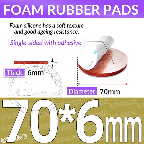 Runde Moosgummi Pads Selbstklebend Antirutsch Maschine Möbelfüße 5mm-150mm - Bild 185 von 242