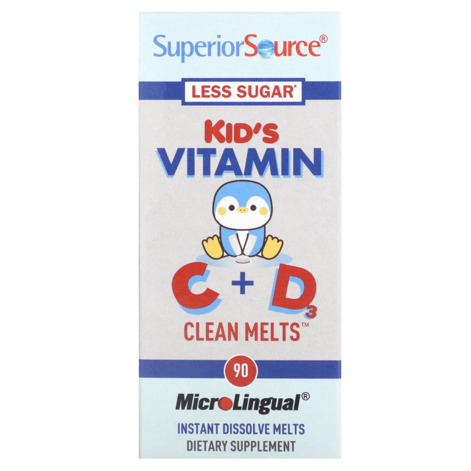 Детский витамин C + D Clean Melts, мгновенно растворяющийся на 90%