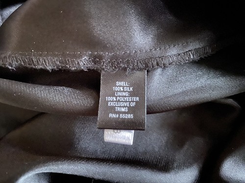 Express Dress Flare 8 A-Line Sleeveless 100% Silk Cocktail Black Basics Chiffon - Bild 11 von 11