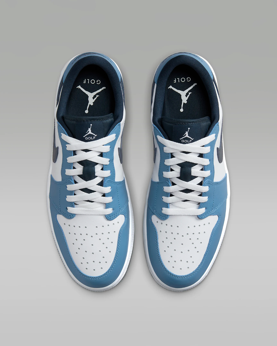 Nike Air Jordan 1 Low Golf White Aegean Storm Men's Shoes Nike Air Jordan 1 Low Golf White Aegean Storm Men's Shoes