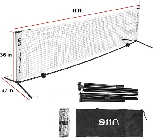 A11N Portable Pickleball Net, 11ft Versatile Net, with a Bungee Cord - Picture 6 of 6