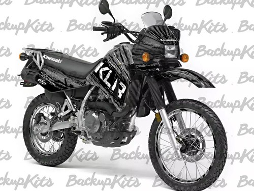 KAWASAKI KLR650 GRAPHIC KIT – CUSTOM STICKER DECALS ADVENTURE, 1993 - 2007 - Picture 24 of 26