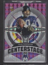 2022 Fran Tarkenton Mosaic Football Purple Silver Center Stage Minnesota /49