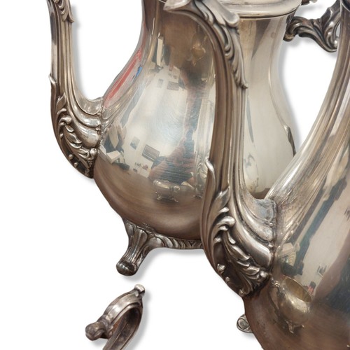 Vintage FB Rogers 800 5 Piece Coffee/Tea Set Silverplate Gorgeous ๐ Ornate - Picture 5 of 9