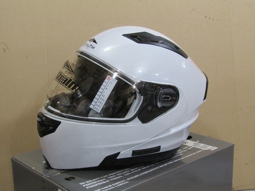 VEGA VERTICE STEALTH MODULAR FULL FACE HELMET ADULT XXS PEARL WHITE SUN SHIELD - Bild 3 von 12