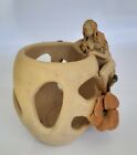 Fairy Sculpture Studio Pottery Candle Holder Light Figure