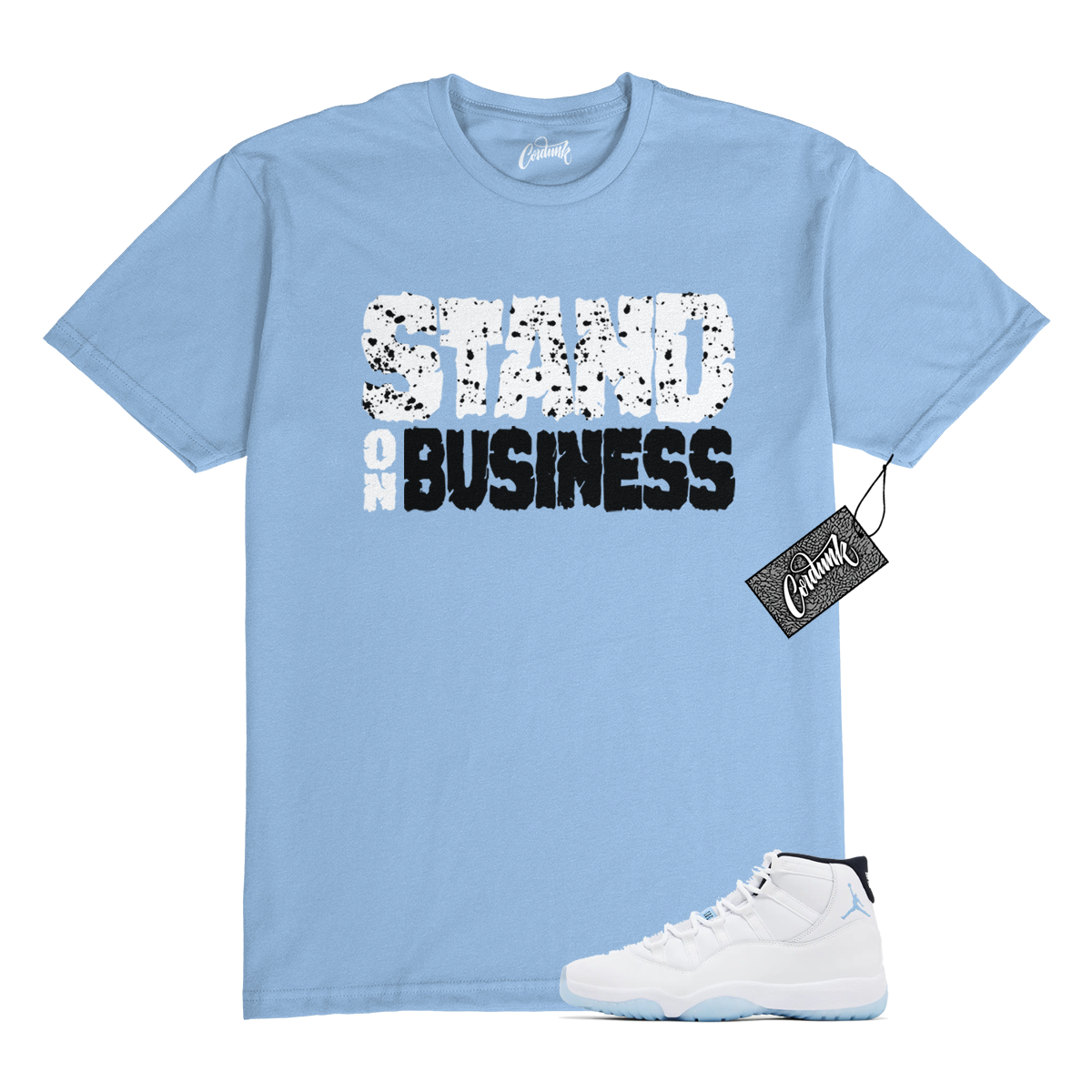 11 Legend Blue Columbia 2024 Black White T Shirt to Match SOB | eBay