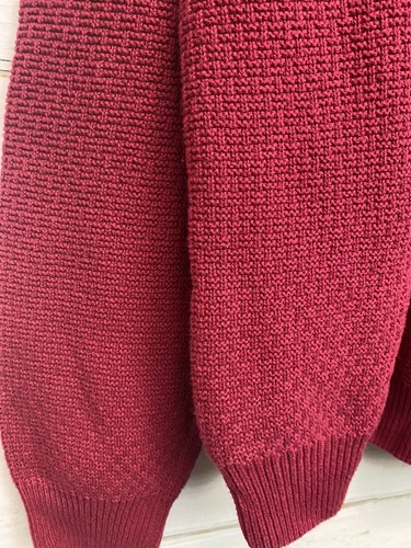 Saddlebred Red Heavy Knitted Long Sleeve pULL OVERSweater Size Large - Picture 4 of 4
