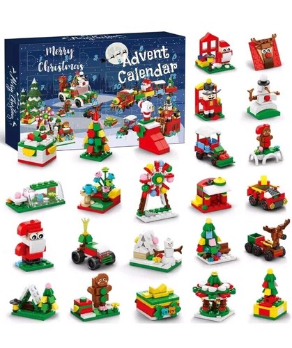 Advent Calendar 2024 Kids, 24 Days Building Blocks Toys Holiday Countdown - Picture 1 of 7