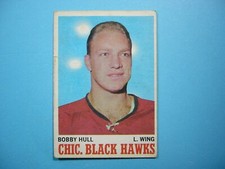 1970/71 O-PEE-CHEE NHL HOCKEY CARD #15 BOBBY HULL VG TEAR NICE!! 70/71 OPC