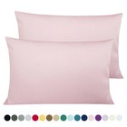 Envelope Pillow Case Queen King Size - 100% Cotton Sateen - 2 Pack Pillowcase