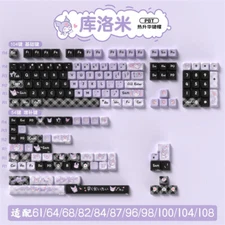 Cartoon Kuromi Keycap 138/158 Keys MDA PBT Keycaps for Mechanical Keyboard 