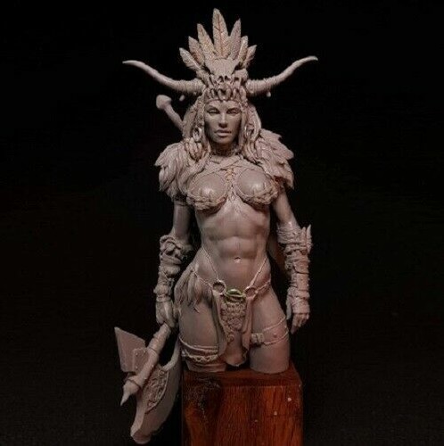 Kit modelo de figura de resina 1/10 Amazon Warrior mujer busto sin pintar sin montar - Imagen 6 de 7
