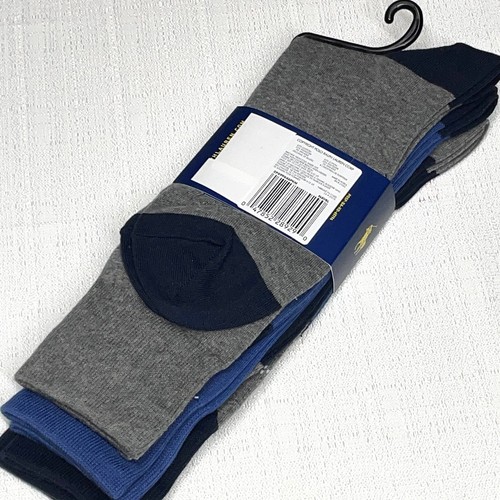 Polo Ralph Lauren 3 Paar elegante lässige Crew-Socken für Herren 10-13 Baumwollmischung NAVBL - Bild 3 von 11