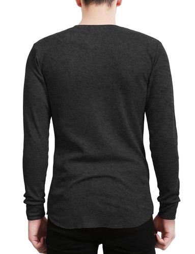 NE PEOPLE Hombre Peso Ligero Mangas Largas Cuello Redondo Térmico Básico Camiseta NEMT42 - Imagen 11 de 36