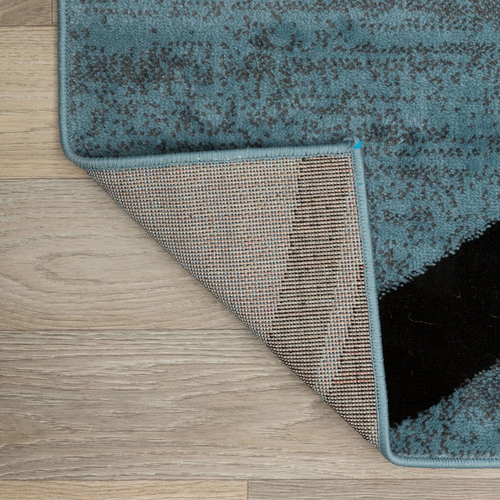 Modern Wavy Circles Design Area Rug 2' X 3' Blue - Picture 6 of 12