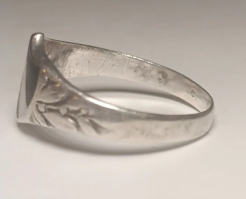Antique Rare Original Ww1 German Flag Ring 800 Silver Size 10 - Picture 2 of 6