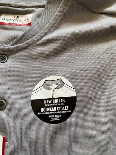 Grand Slam Short Sleeve Polo Active Wear Top Gray Size 2XL - Picture 5 of 10