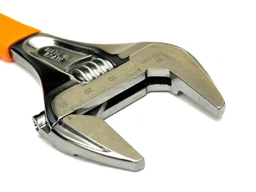 SNAP ON TOOLS NEW ADHWS6 O Orange 6'' Slim Jaw Adjustable Wrench Smooth Jaw - Picture 10 of 11