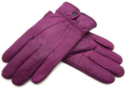 Ladies High Quality Super Soft Genuine Leather Fully Lined Gloves Winter Warm - Picture 157 of 181
