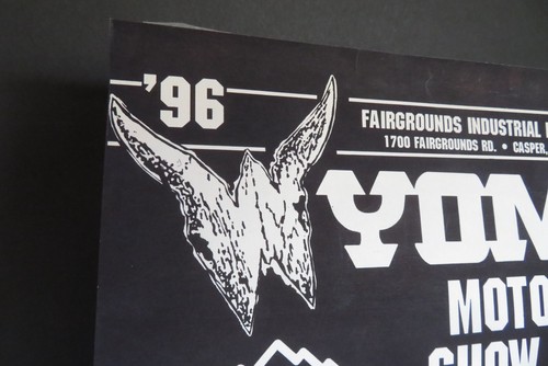 1996 VINTAGE Wyoming Motorcycle Show & Swap® Poster April 6th Casper, WY - Picture 7 of 24