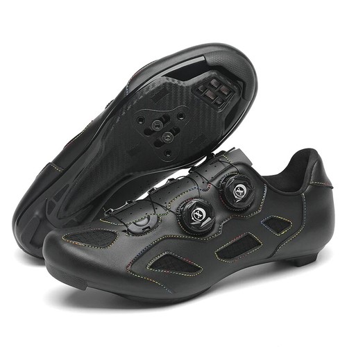 MTB Flat Pedal Cycling Shoes Men's Breathable Slip Self-Locking Bicycle Shoes - Picture 16 of 30