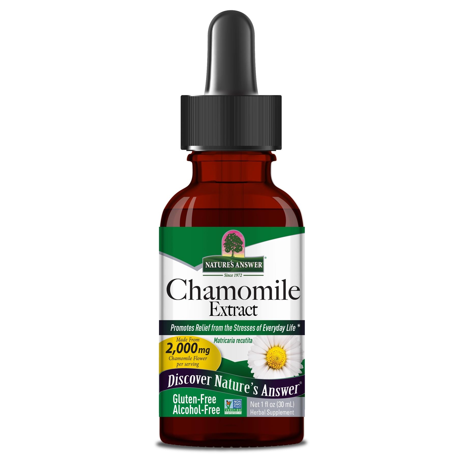 iHerb UK - Nature's Answer , Chamomile Extract, Alcohol Free, 1 Fl Oz (30 Ml) - Image 3