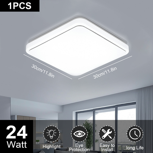 Modern LED Ceiling Light Square Panel Down Lights Bedroom Bathroom Kitchen Lamp - Picture 14 of 16