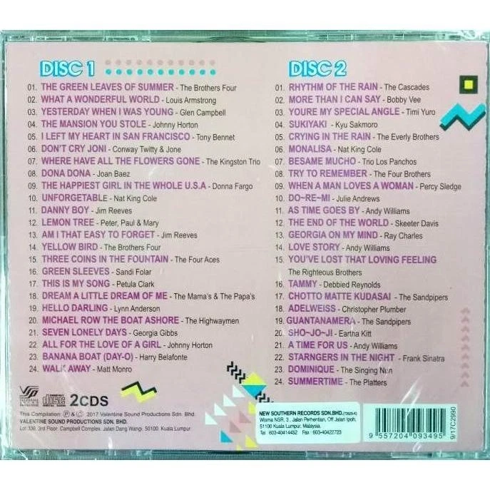 48 Super Oldies Hits 50s & 60s 2CD Brothers Four Louis Armstrong Glenn Campbell - Image 2 of 3