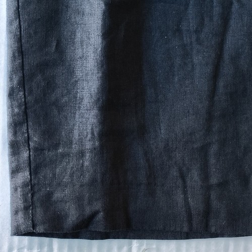 Spiegel Women's Black Linen Dress Size 6 Washed Linen Knee Length Dress - Picture 9 of 13