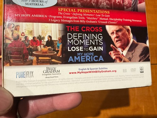 Reverend Billy Graham My Hope America 3 Set (DVD, 2013) - Brandneu Versiegelt - Bild 6 von 7