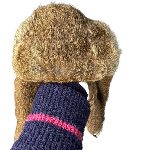 Mad Bomber Rabbit Fur Hat Cream L - Picture 2 of 5