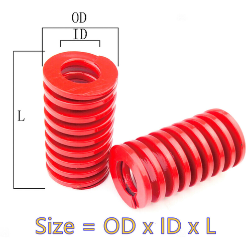 Resorte de matriz de compresión 8 mm - 40 mm rojo resorte de presión de carga pesada - Imagen 8 de 20