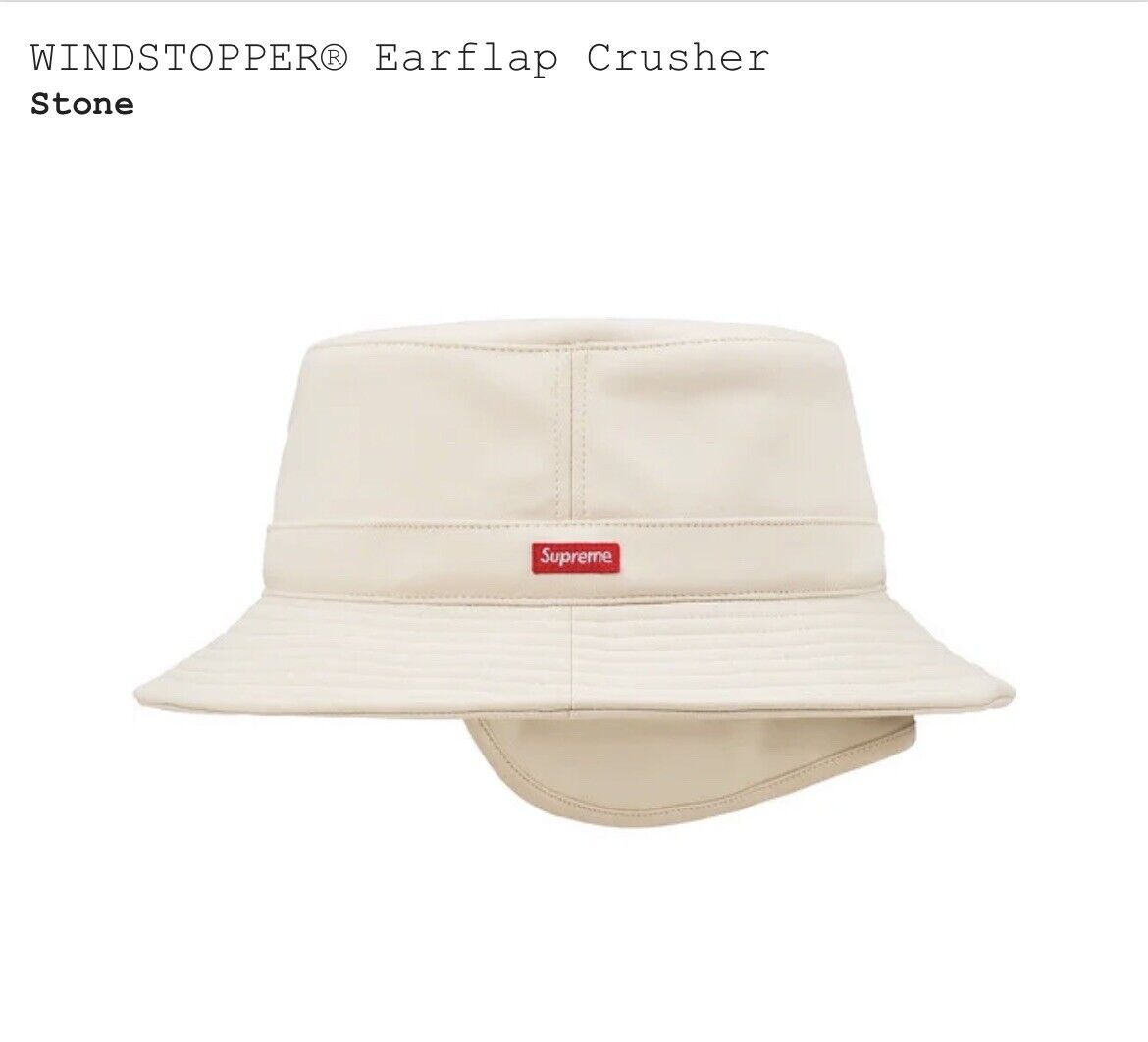 Brand New Supreme x Windstopper Stone Crusher Earflap Size S/M FW21 Bucket Hat