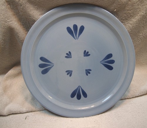 Red Wing Pottery Delta Blue 14" Serving Platter 1950's Village Green Line - Picture 3 of 3