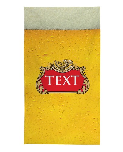 Personalised Beach Towel Pint Lager Design Custom Holiday Towel Pool Towel - Bild 4 von 11