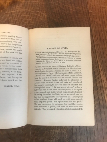1891 CORINNE ITALY MADAME DE STAEL ISABELL HILL ODES L.E. LANDON AC ARMSTRONG NY - Imagen 4 de 8