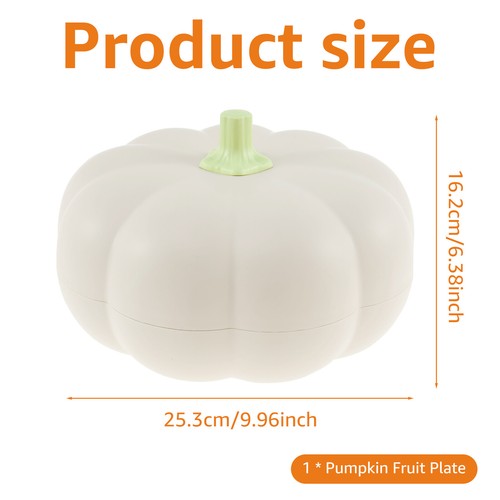 Double Plastic Pumpkin Snack Holder Partition Designed for Easy Access elHCv - Picture 7 of 22