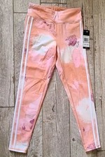 Adidas NWT Big Girls Mid Rise Full Length Leggings Size L 14