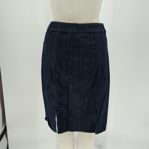 Jones NY Denim Pencil Skirt Blue 4 Business casual preppy office classic basic - Picture 2 of 8