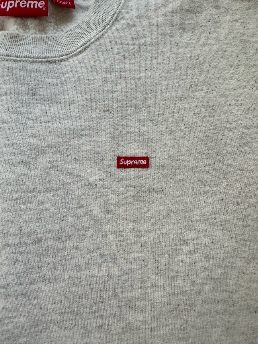Supreme Small Box Logo Crewneck FW20 Heather Multi Gray Size