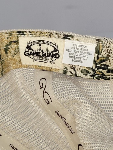 Game Guard Camo SEFP Mesh Back Baseball Hat New With Tags - Picture 5 of 5