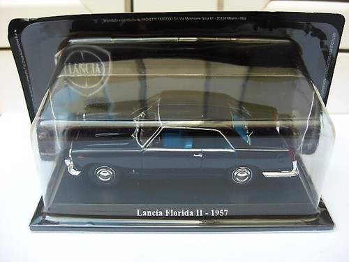 Lancia Florida II 1957 blue Hachette MIB 1:43 flavia fulvia flaminia aurelia b10 - Imagen 4 de 4