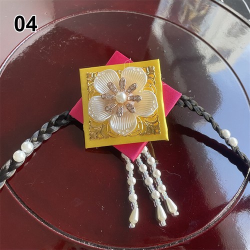 Elegant Korea Hanbok Hair Hoop Braided Pearl Headdress Traditional Accessories - Imagen 20 de 29