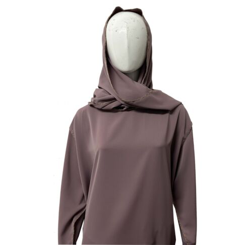Womens Muslim Abaya Maxi Dress Kaftan Gown Islamic Hijab Abaya Jilbab prayer - Picture 4 of 17