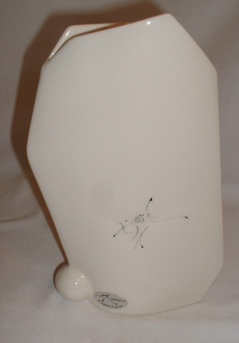 Signed Original BAATZ CERAMICS Mid-Century Modern Design Free Form Floral Vase - Picture 3 of 11